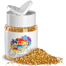 MARBLERS Twinkle Glitter [Honiggold] 1,5 Unzen (42 g) | Fein | Ungiftig, vegan, tierversuchsfrei | Gesicht Krper Lidschatten Haar Festival Party Mak