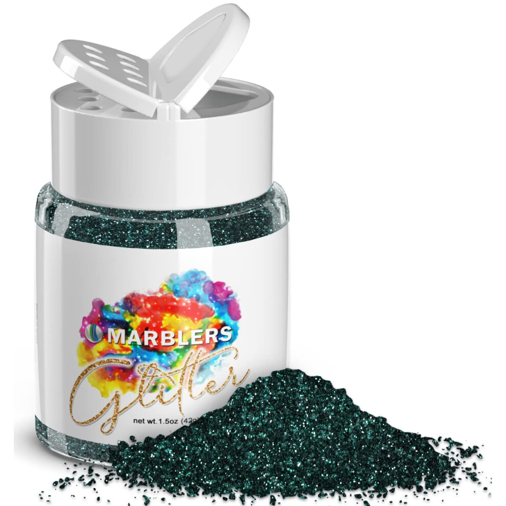 Marblers Green Twinkle Glitter [ Garnet] 1.5Oz (42G) | Fine | Non-Toxic Vegan Cruelty-Free | Face Body Eyeshadow Hair Festival Party Makeup