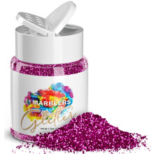 MARBLERS Twinkle Glitter [Hot Plum] 1,5oz (42g) | Fein | Ungiftig, vegan, tierversuchsfrei | Gesicht Krper Lidschatten Haar Festival Party Make-up |