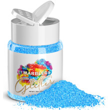 MARBLERS Neon Glitter [Fluoreszierendes Blau] 1,5oz (42g) | Fein | Ungiftig, vegan, tierversuchsfrei | Gesicht Krper Lidschatten Haar Festival Party
