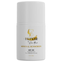 Broad Spectrum Mineral Sunscreen SPF 50 Sun Protection Water-Resistant-80 min Hydrates and Enhances Skin Adults and Children- 2.1 oz 59 g ELIX