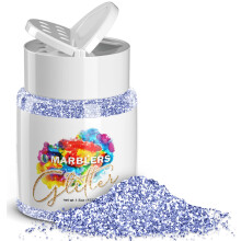 MARBLERS Twinkle Glitter [ICY Blue] 1,5oz (42g) | Fein | Ungiftig, vegan, tierversuchsfrei | Gesicht Krper Lidschatten Haar Festival Party Make-up |