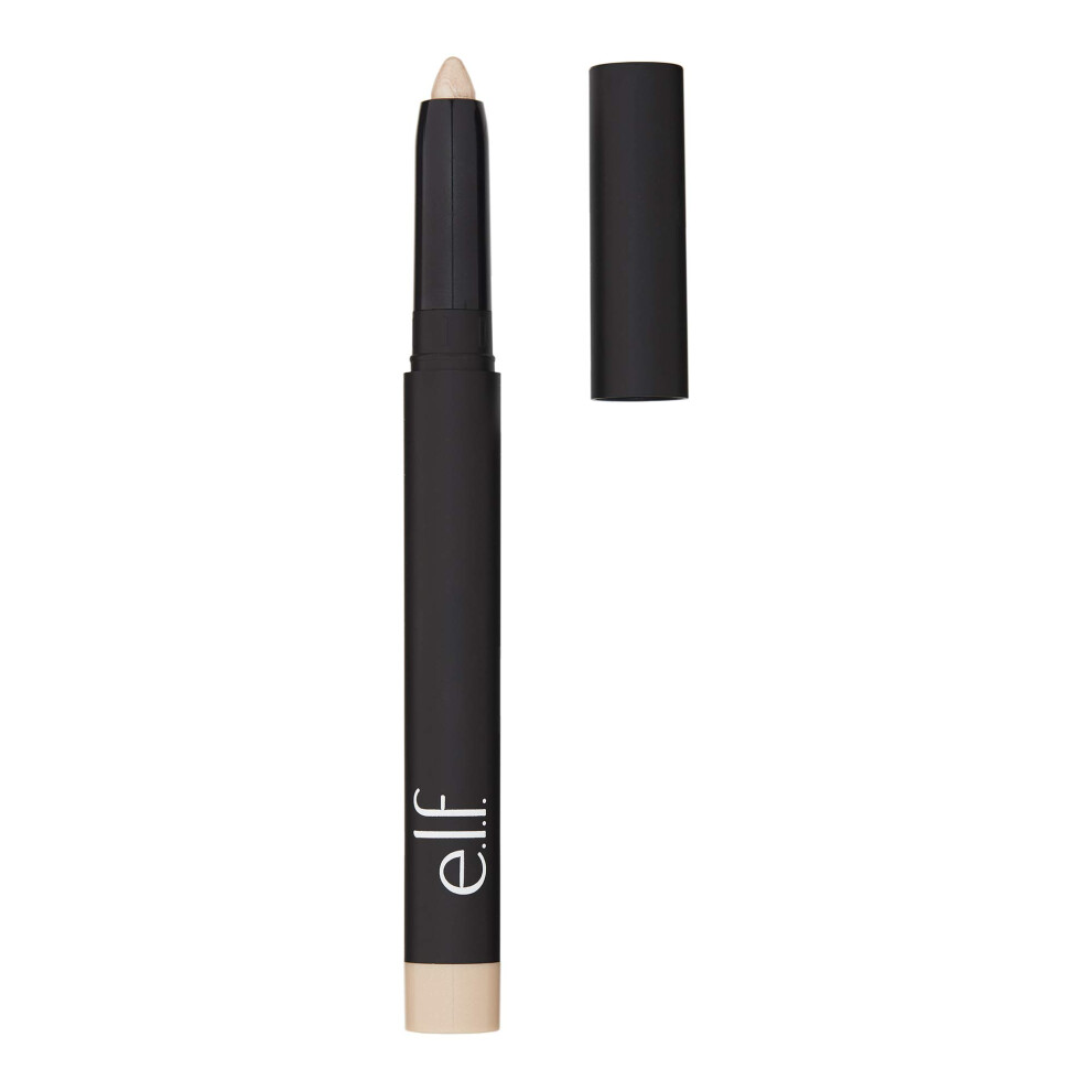 e.l.f. No Budge Shadow Stick  Smudge-Proof  Long Lasting  Creamy  Blends Effortlessly  Avoids Creasing  Perfect Pearl  All-Day Wear  0.056 Oz