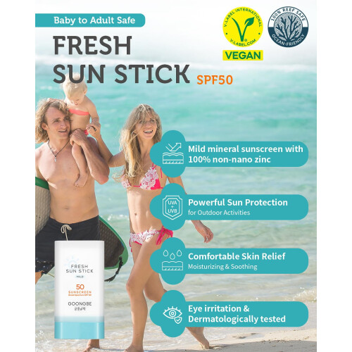 Goongbe, Φρέσκο Σούναμ Σούναμ, Μιαρμός, SPF 50, 0,81 oz (23 g) 1