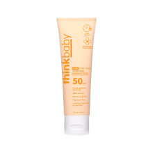 Protetor solar mineral Thinkbaby para pele sensvel FPS 50, xido de zinco transparente, protetor solar para bebs, 3 fl oz, amplo espectro, prot