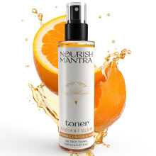 Nourish Mantra Radiant Glow Toner/Gesichtstoner mit Vitamin C-Glykolsure und Vitamin B5/strahlender Haut- und Porenstraffungstoner fr Mnner und Fr
