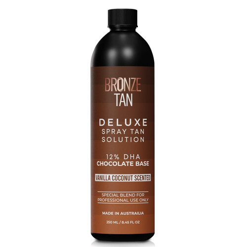 Bronze Tan Dark Spray Tan Solution - Professional Tanning Solution for Spray Tan Machine - Airbrush Spray Tan - Sunless Tanning Solution 250ml