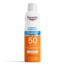 Eucerin Advanced Hydration Spray do opalania SPF 50 Lekki balsam do opalania w sprayu Hipoalergiczny Bezzapachowy i bezalkoholowy 6 Fl Oz