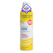 Seaweed Bath Co. Kid's on the Move Mineral SPF 50 Spettro largo spettro spray per la crema solare di ossido di zinco 6 oz. Stucco solare per bambini