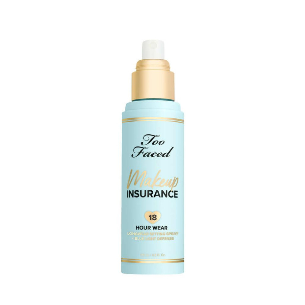 Too Faced Makeup Insurance Setting Spray | Hydrating  Long Lasting  Vegan + Cruelty Free  3.99 Fl Oz