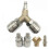 Compressed Air Distributor, Compressed Air Fitting 1/4 Quick Release 3 Way Compressed Air Connector with Male Thread Y Distributor 3