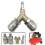 Compressed Air Distributor, Compressed Air Fitting 1/4 Quick Release 3 Way Compressed Air Connector with Male Thread Y Distributor 4