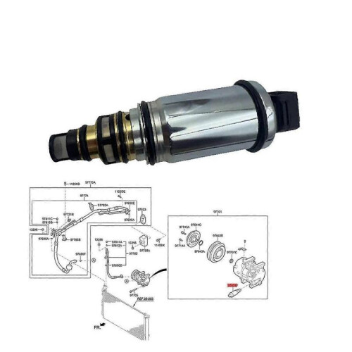 Car A/C Pump Compressor Control Valve 97674-3M001 for I30 Ix35 Sorento 2011-2019 2