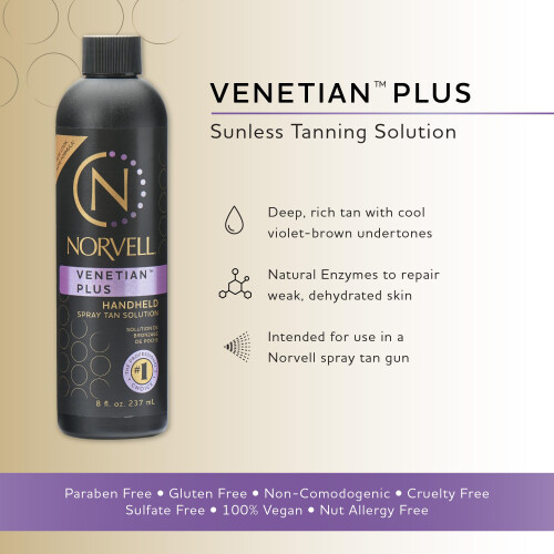 Norvell Premium Sunless Tanning Solution - Venetian Plus 8 Fl Oz 1