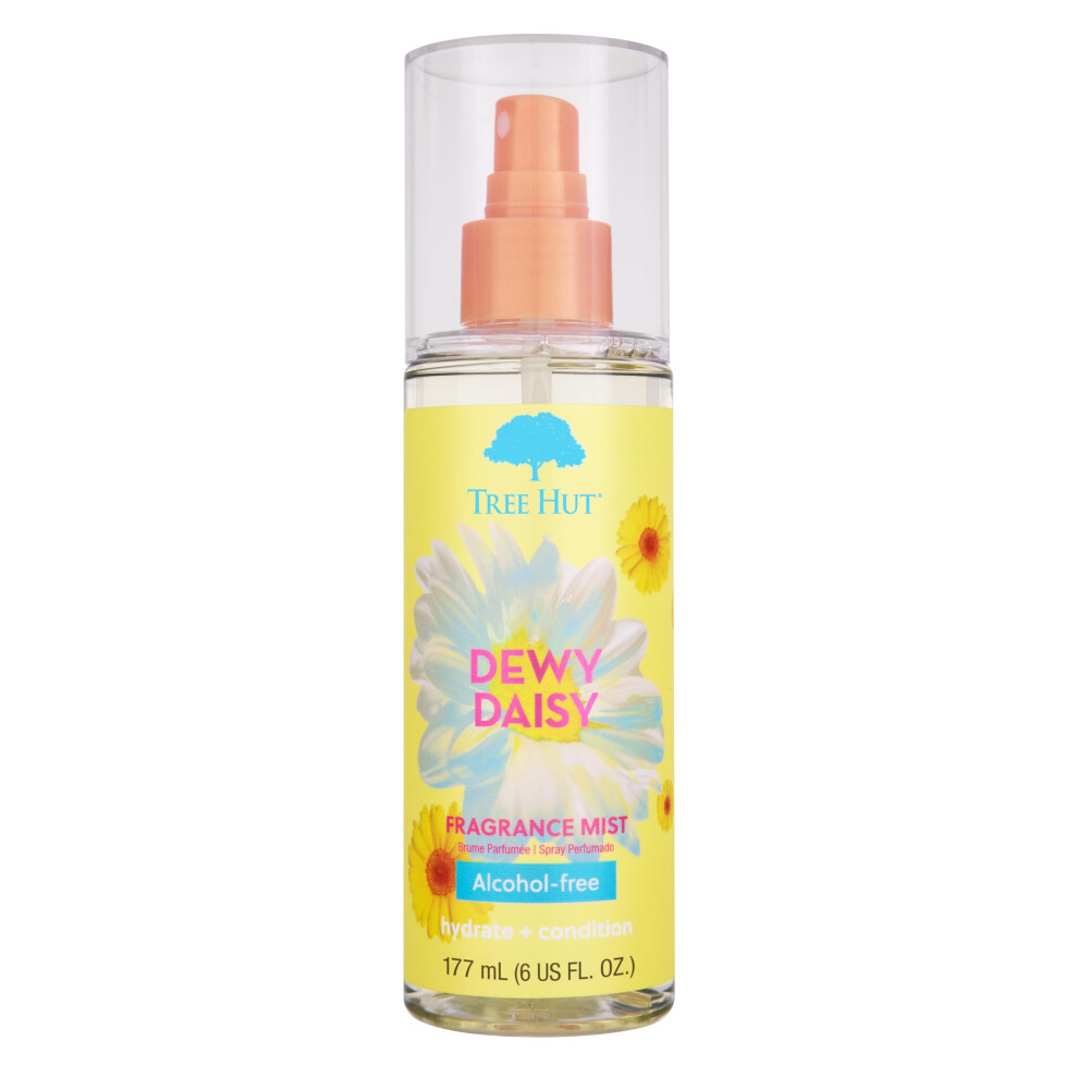 Tree Hut Dewy Daisy Fragrance Mist | Spritz On For A Refreshed Feel Or Layer With Your Favorite Scents | Versatile Body Spray | 6 Fl Oz.