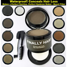 Endlich Hair Waterproof Grey Dab-on Hair Fibers & Hair Loss Concealer Hairline Creator Eye Brow Enhancer und Beard Filler. Auftupfbares Haarfaser-Sch