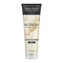 John Frieda Blonde+ Hair Repair System  Conditioner with Bond Building Complex  Restores Moisture and Protects Hair From Further Damage  Step 3 o