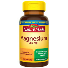 Nature Made, Magnesium, 250 mg, 100 Tabletten