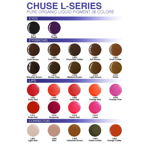 CHUSE PMU Eyebrow Pigments 0,35oz/10ml (L211 Blackish Brown) 1