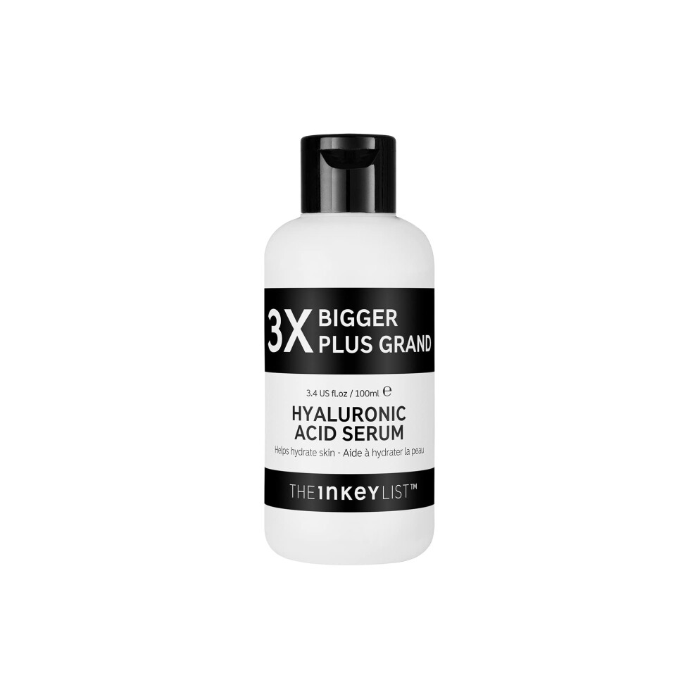 The INKEY List Hyaluronic Acid Serum 3.4fl oz/100ml  Hydrating Skincare  Combats Dry Skin  Vegan Friendly  Suitable For All Skin Types