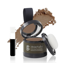 BRIMFULITE Hair Root Retuovac pudr Quick Cover Grey Hairline Powder Vetruvzdorn a potu odoln pudr na Koreny pro eny Mui s kompaktnm nafouknut