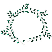 BETITETO Bruids Haar Vine Groene Strass Hoofdband Haar Accessoire voor Vrouwen Meisjes