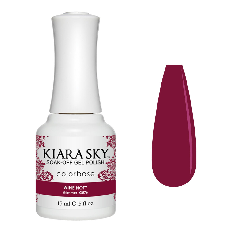 Kiara Sky Soak Off Gel Nail Polish 0.5 Fl Oz Wine Not? (G576)
