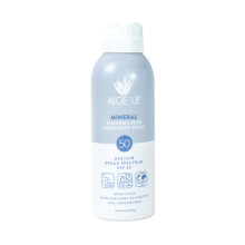 Aloe Up Continuous Mineral Sunscreen Spray LSF 50  alkoholfreier UVA/UVB-Sonnenschutz mit breitem Spektrum fr Gesicht und Krper  mit Gen2-Zinkoxi