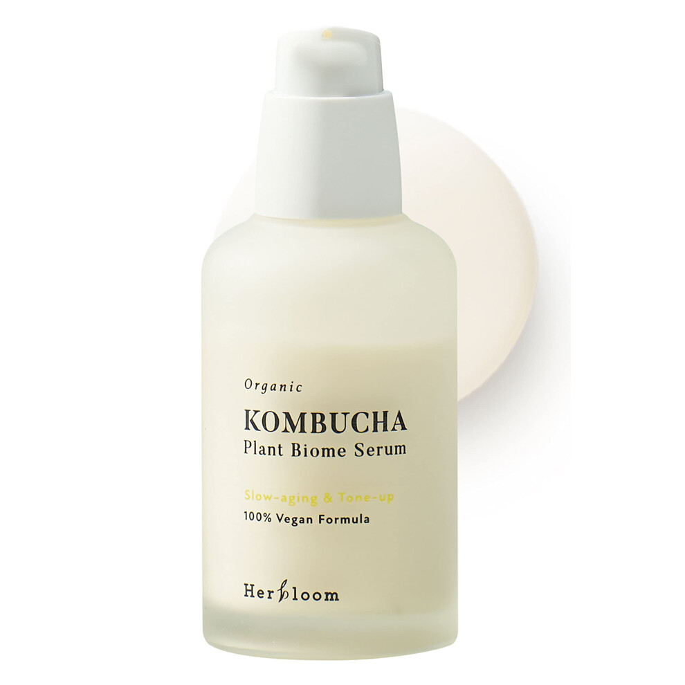 Herbloom Green Organic Kombucha Biome Serum - Deep Moisturizing And Hydrating Serum Ceramide And Triple Hyaluronic Acid Non Sticky Korean Essence V