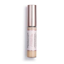 Makeup Revolution Ocultar e hidratar corretivo Cobertura completa e acabamento fosco C5 para tons de pele claros Vegan e sem crueldade 0,7 Fl Oz