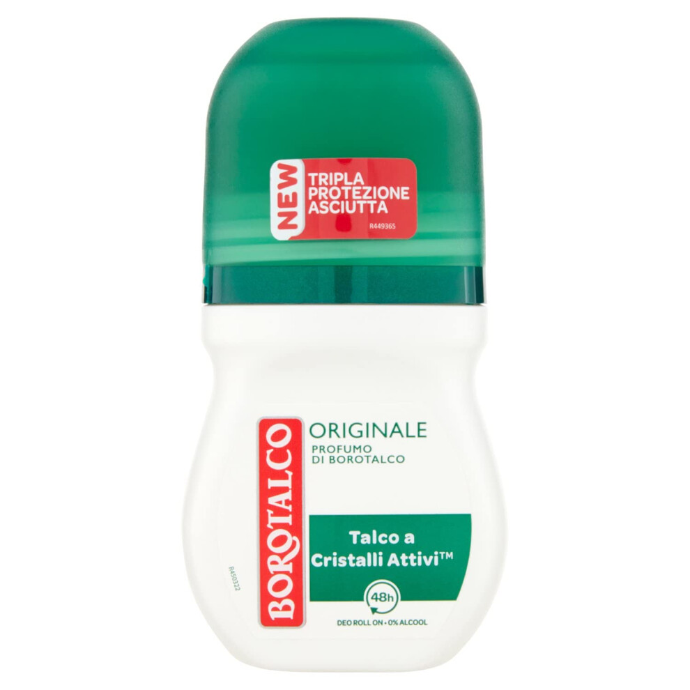 Borotalco Borotalco: Deo Roll On """"Original Microtalc"""" 50 Ml (1.69 Fl.oz) Pack Of 2