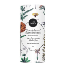 Kruiden- en worteltalkvrije poeders gemaakt met Arrowroot verzachtende haverzink en magnesium. Vrij van baking soda. tegen schuren ontgeuren zwet