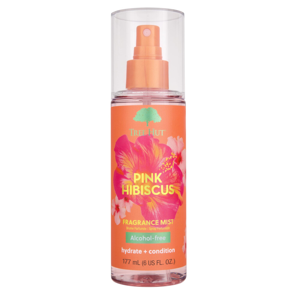 Tree Hut Pink Hibiscus Fragrance Mist | Spritz On For A Refreshed Feel Or Layer With Your Favorite Scents | Versatile Body Spray | 6 Fl Oz.