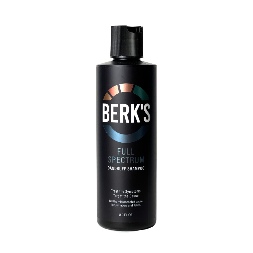 Berk's Full Spectrum Dandruff Shampoo With Coal Tar Salicylic Acid And Sulfur 8 Fl Oz