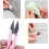 3 Pcs U Shape Sewing Scissors  Embroidery, CrossStitch, Craft Thread Cutter Needlework Scissors (3) 5