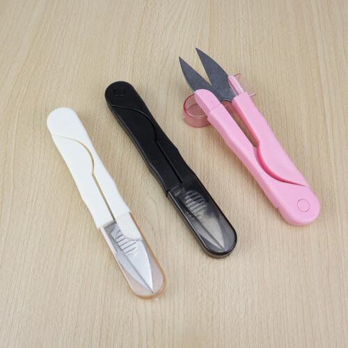 3 Pcs U Shape Sewing Scissors  Embroidery, CrossStitch, Craft Thread Cutter Needlework Scissors (3) 2