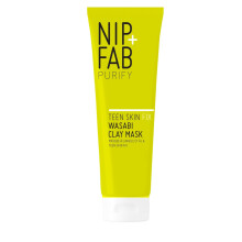 Nip+Fab Teen Skin Fix Wasabi Clay Mask 2,54 fl oz reinigt verstopfte Poren mit Kaolin-Ton und BHA-Salicylsure-heilender und feuchtigkeitsspendender