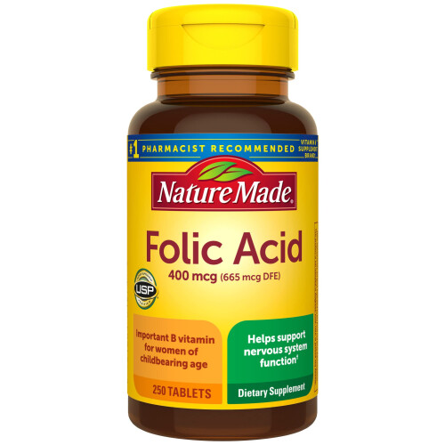 Nature Made Nature Made, Folsäure, 400 mcg, 250 Tabletten