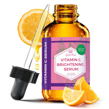 Vitamin C Brightening Serum by Leven Rose 100% Natural Dark Spot Remover for Face for Collagen Boost Anti-Aging Deep Hydrating for Dry Skin Co