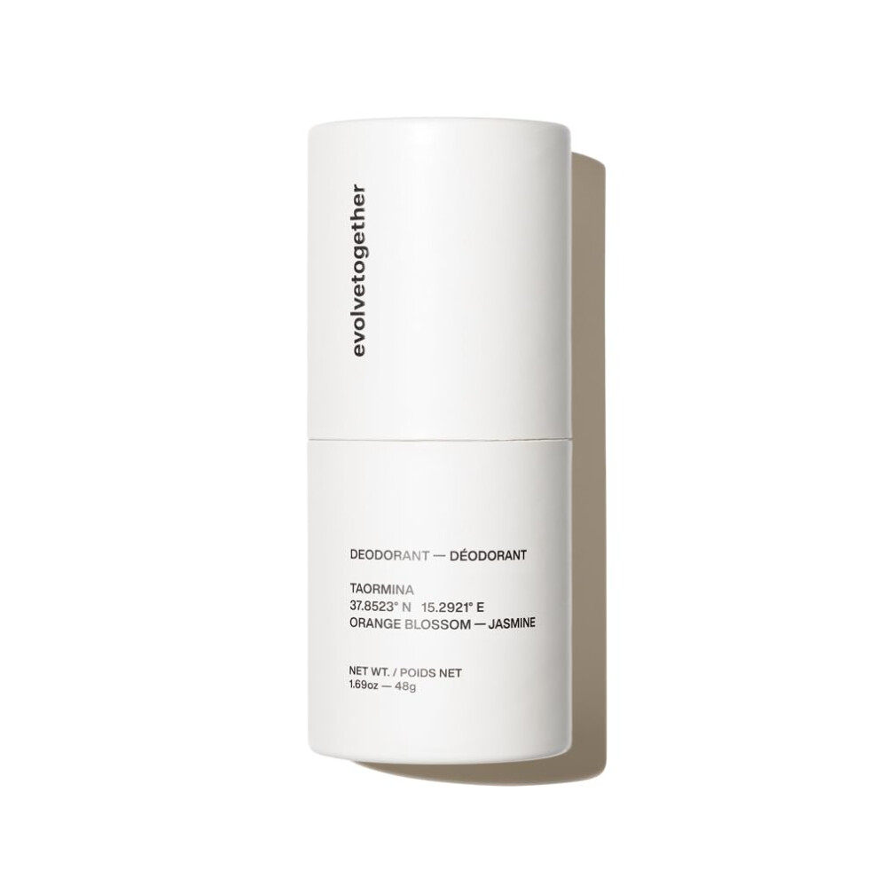 Evolvetogether Plant-Powered Orange Blossom Geranium & Jasmine Natural Luxury Deodorant For Women & Men | Neutralizes Odors Soothes Skin | Vega