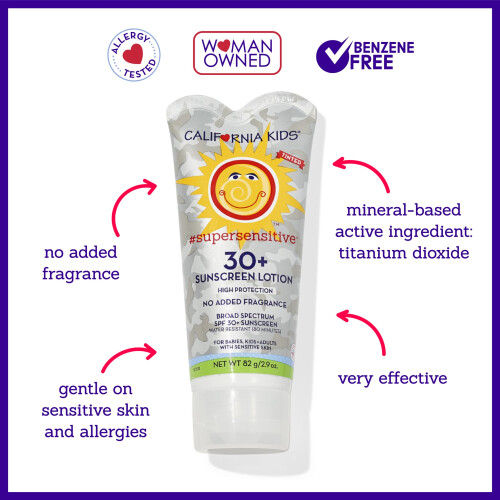 Protector Solar California Kids SPF 30 + | Super Sensible (Sin Fragancia) | Protector Mineral | 82g 2