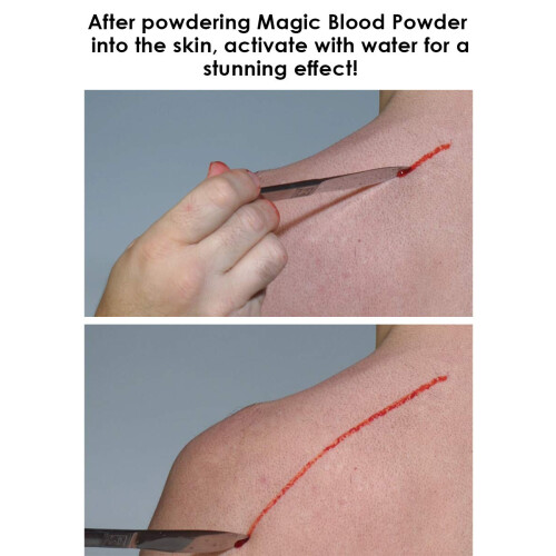 Graftobian Magic Blood Powder Shaker mit Anleitung     Special FX Makeup (0,04 oz) 1