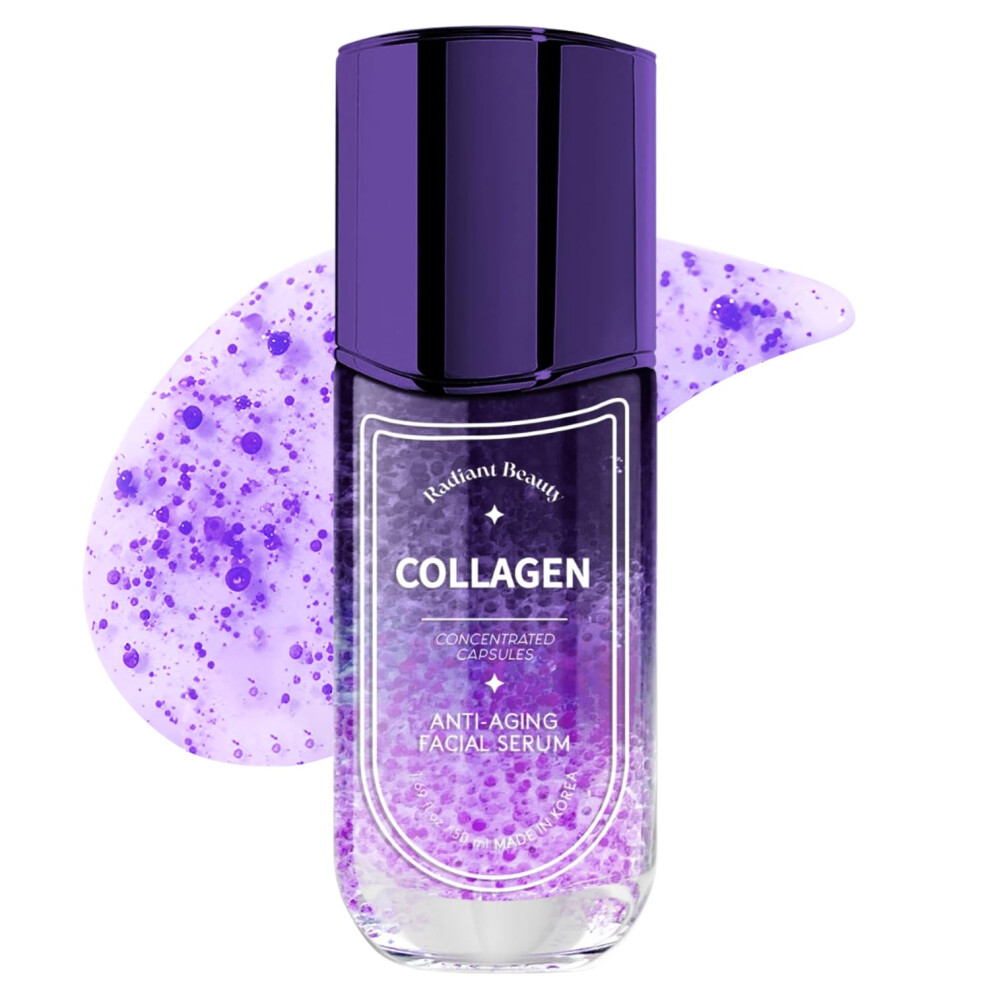 Radiant Beauty Dark Collagen Anti Aging Facial Serum - Deeply Moisturizing & Smoothing - Helps Diminish Spots & Wrinkles - Made In Korea - 50Ml