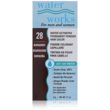 Water Works Wasseraktivierte permanente Pulver-Haarfarbe fr Mnner und Frauen #28 Burgunderrot