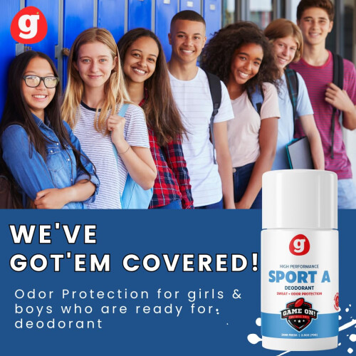GrowingBasics Deodorant for Boys - Sport A  Aluminum-Free  High-Performance  Natural Scent  Solid Stick  2 Pack 2