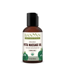 Banyan Botanicals Pitta-Massagel Bio-Massagel angereichert mit ayurvedischen Krutern mit Gotu Kola und Guduchi (Tinospora cordifolia) 2 oz.