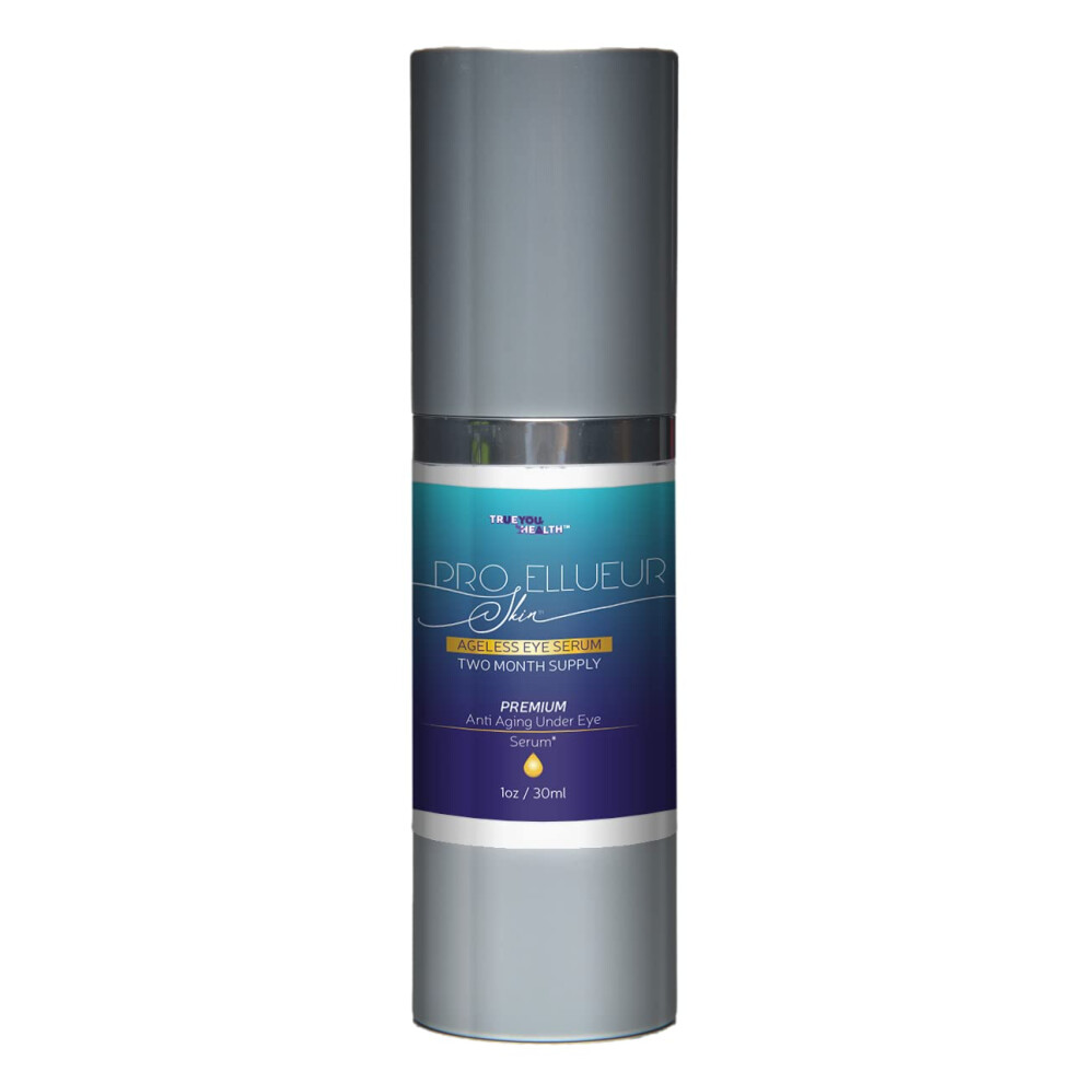 Pro Ellueur Skin Serum - Ageless Eye Serum - Two Month Supply - Reduce the Appearance of Wrinkles & Crows Feet - Help Minimize Dark Circles & Und