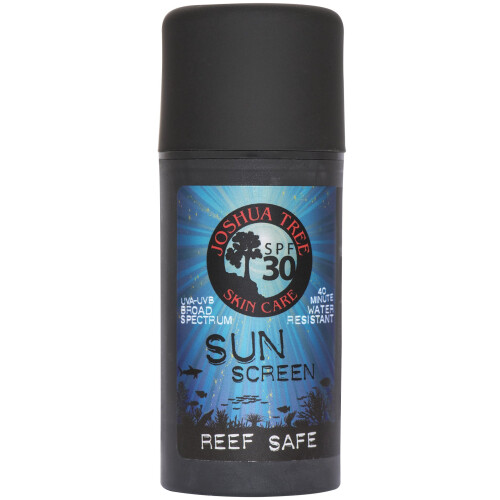 Loo protetora solar orgnica Joshua Tree FPS 30 Reef Safe com zinco transparente e babosa
