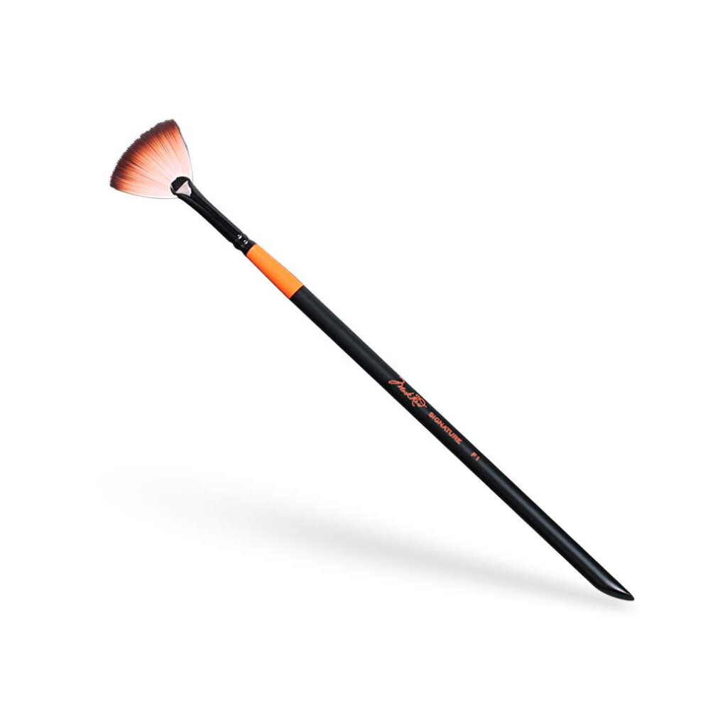 Mehron Makeup Pro Face & Body Makeup Brushes | Professional Brushes for Face & Body Paint & Special Effects Halloween FX Applications | 1"""" Fan