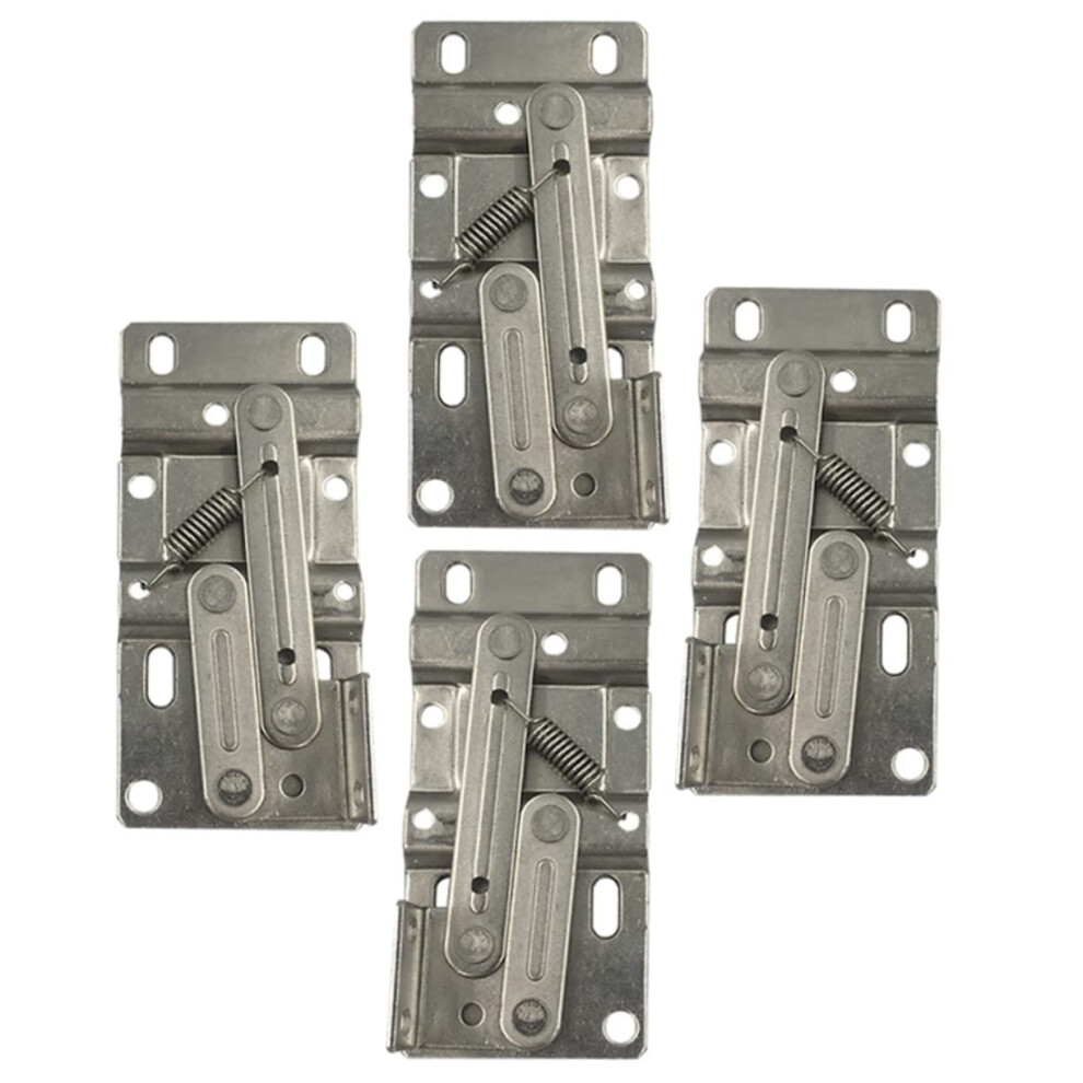 4Pcs Down Flap Spring Hinges For Cabinets Hidden Cabinet Hinges Construction Easy To Install For Tip Out Tray Applications 820064755858